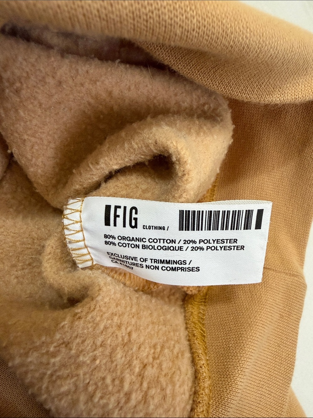 FIGS  Crewneck Sweatshirt in Camel/Nursing scrubs - Picture 6 of 6